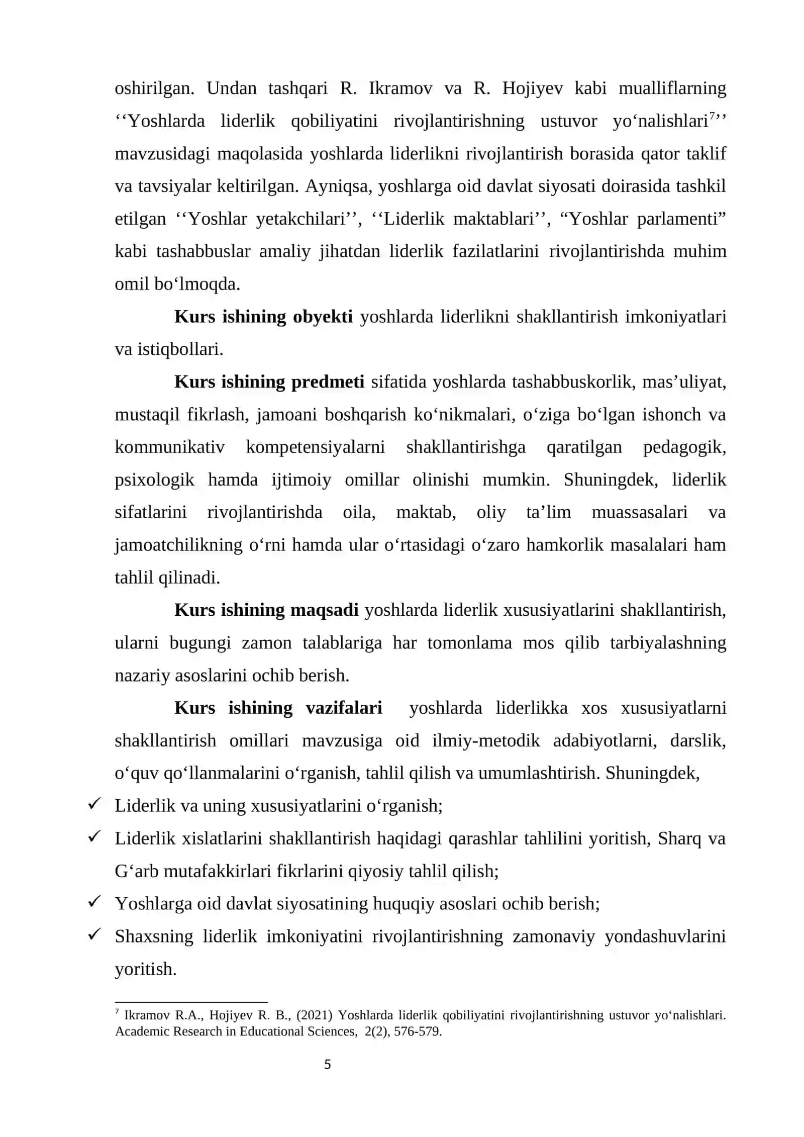 YOSHLARDA LIDERLIK XUSUSIYATINI SHAKLLANTIRISHNING NAZARIY ASOSLARI 4