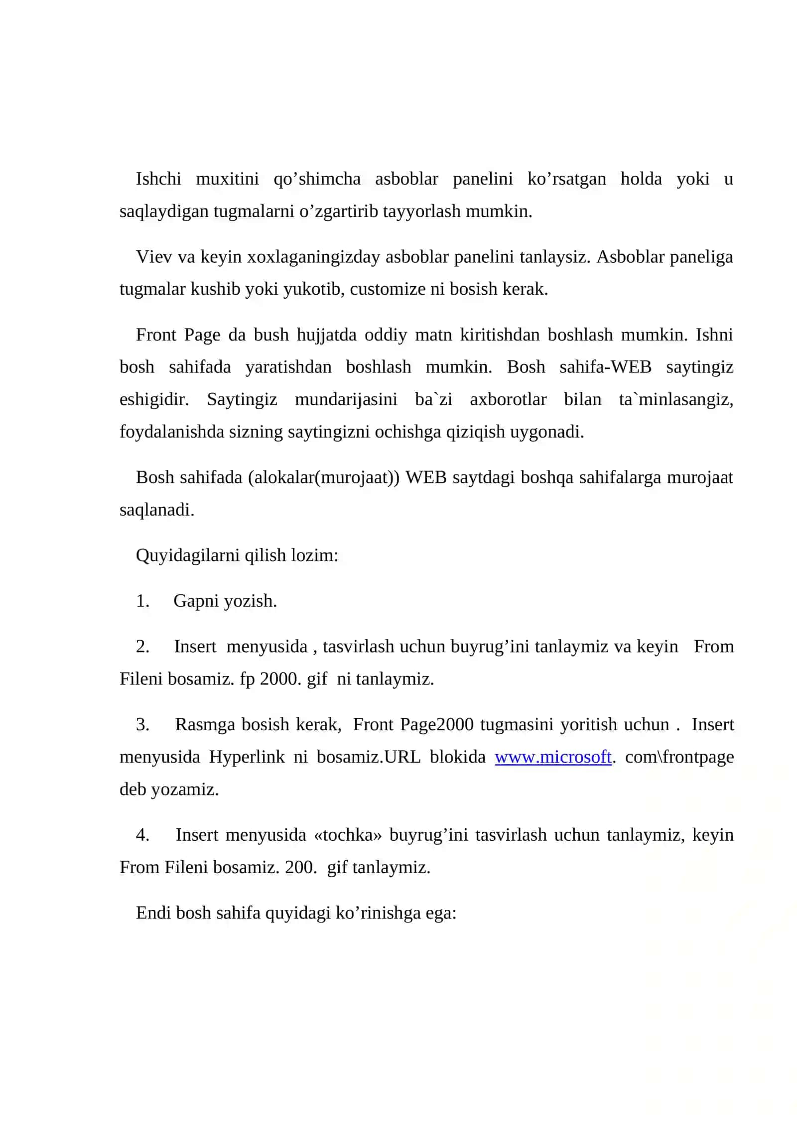 Microsoft Front Page 2000 4