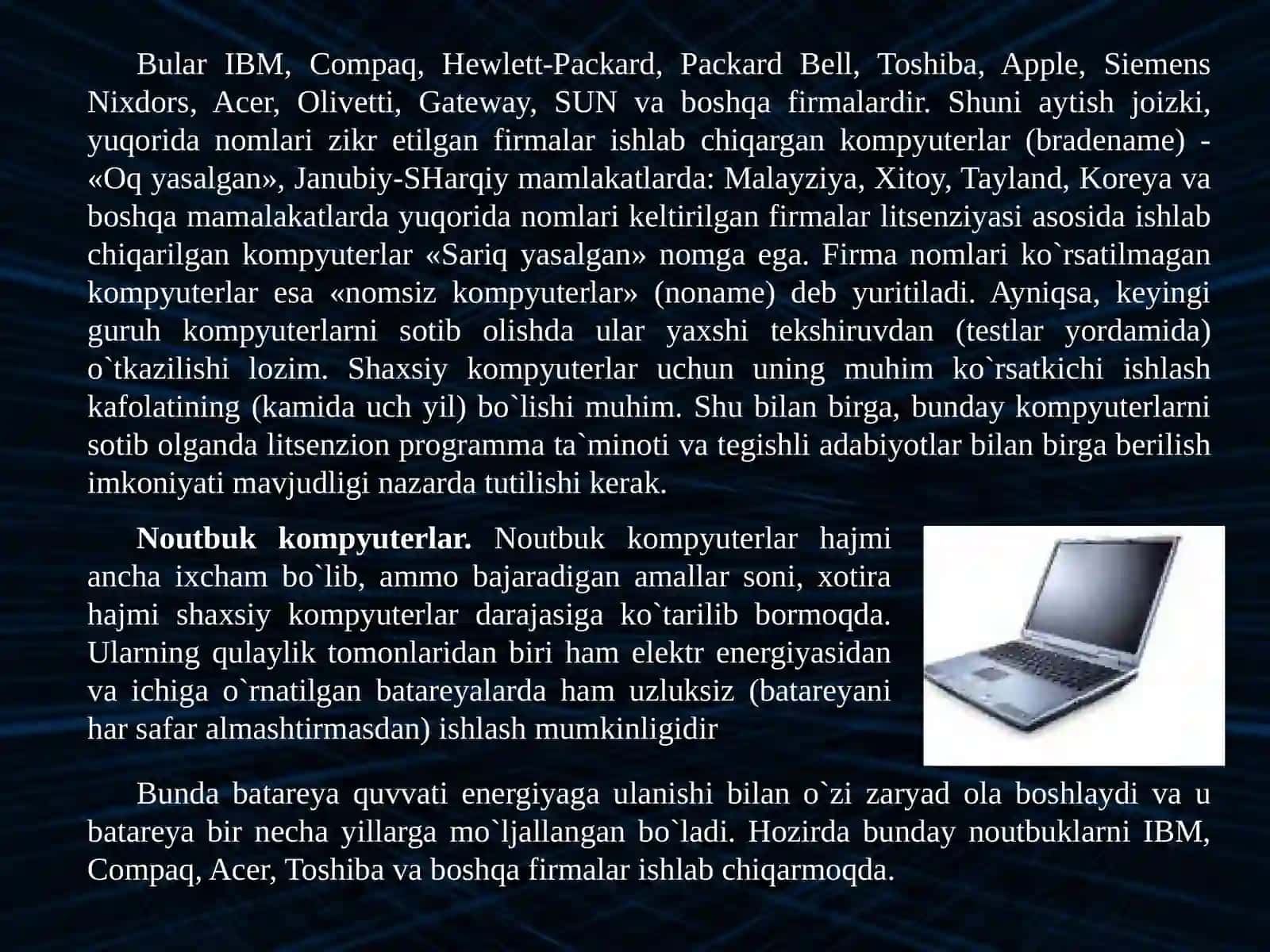Shaxsiy kompyuterning dasturiy ta'minoti 4
