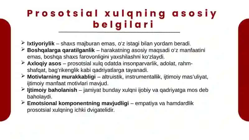 Prosotsial xulq-atvor 4