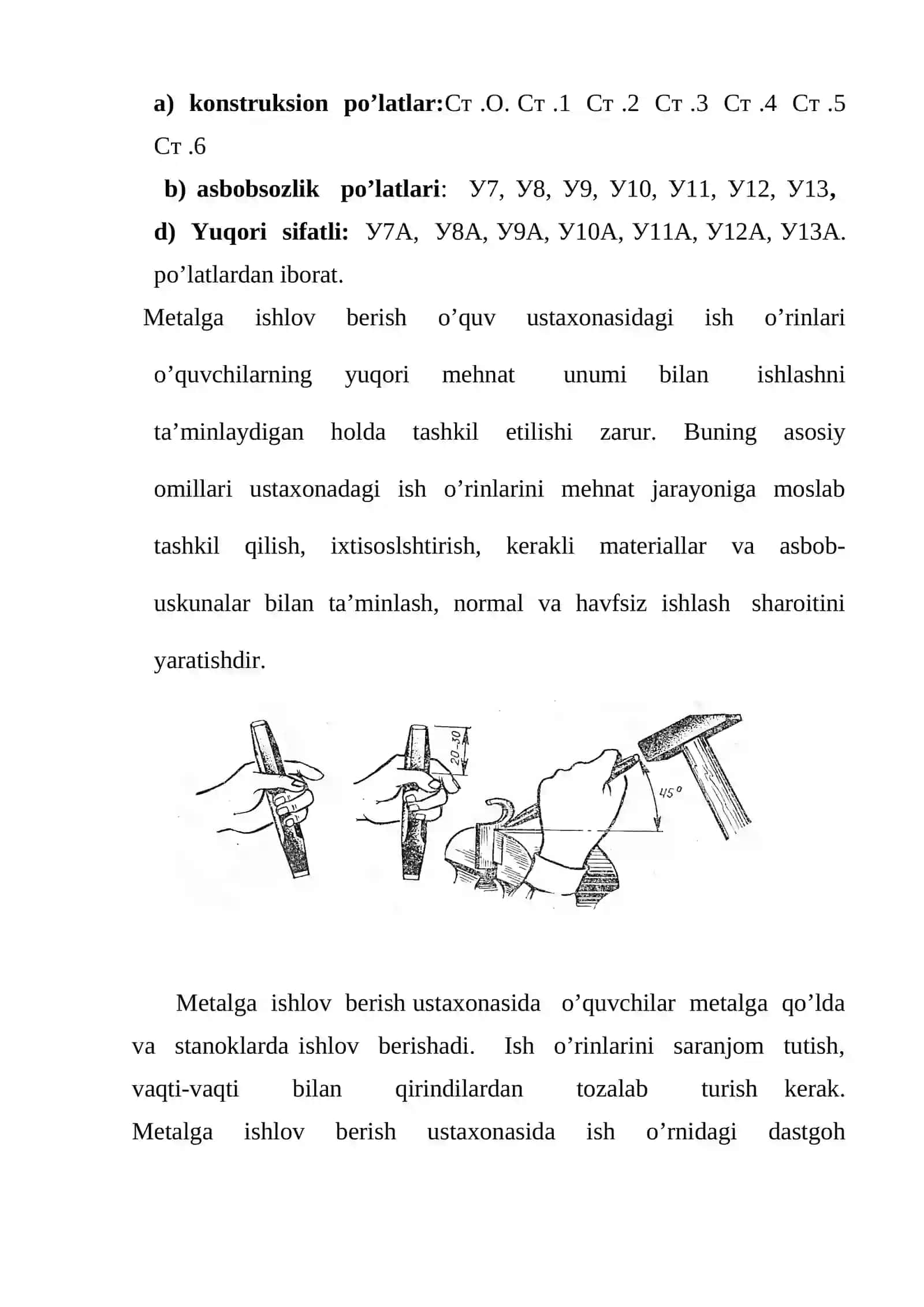 5-sinf Texnologiya Metalning turmush va xalq xo'jaligidagi ahamiyati dars ishlanma 4