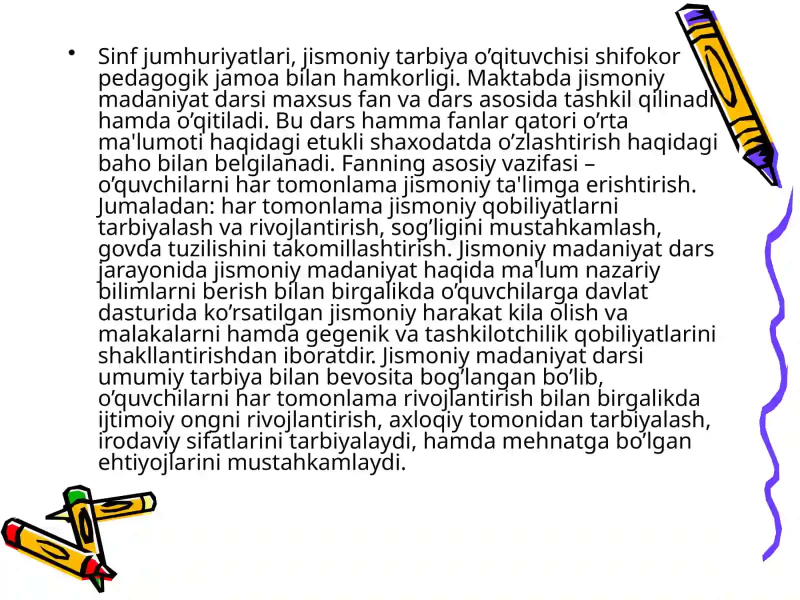 Maktab jismoniy tarbiya o'quv fanining mazmuni 4