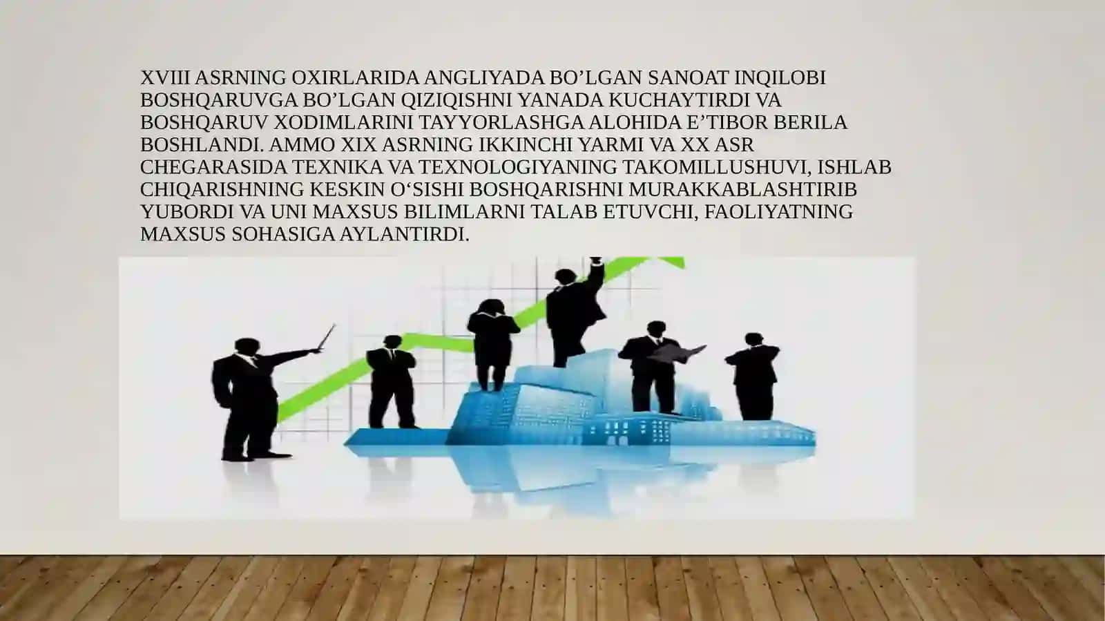 Menejment nazariyasining shakllanish va rivojlanish bosqichlari 4