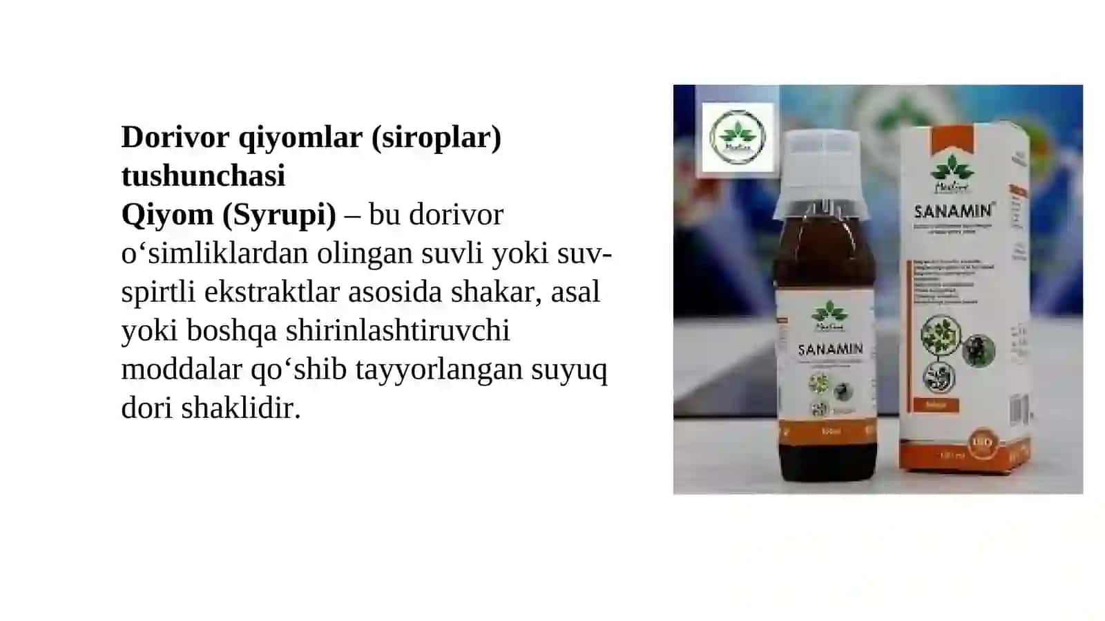 Dorivor o‘simliklar asosida olinadigan qiyomlar va biogen stimulyatorlar texnologiyasi 4