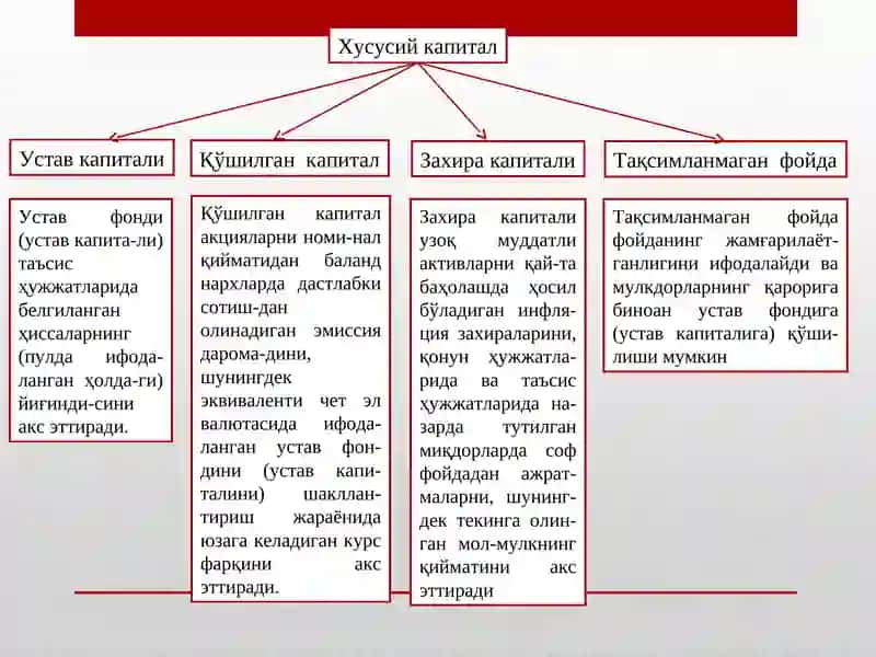 Хусусий капитали молиявий жиҳатдан таҳлили 4