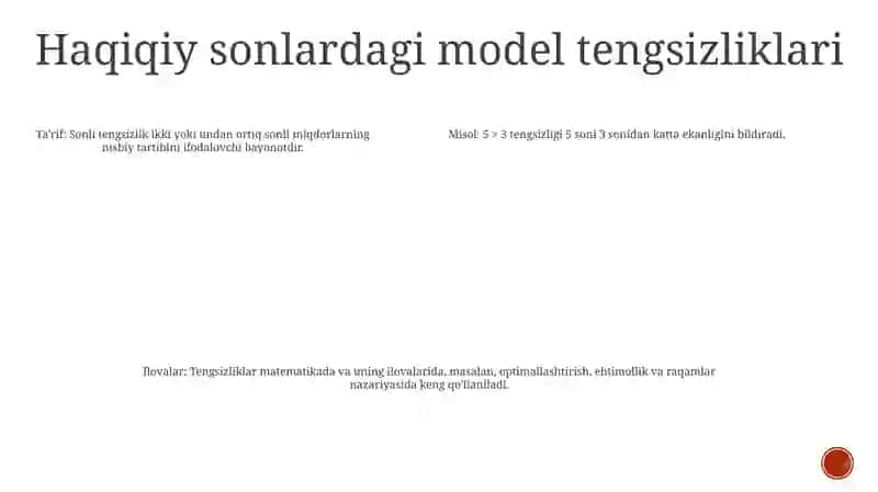 Modelli Tengsizliklar 4