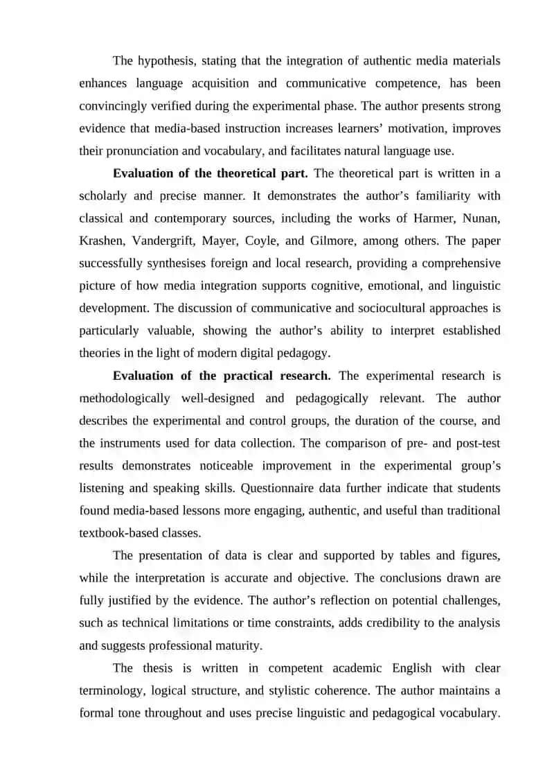 Integration of media content into English language teaching: Methodological potential 4
