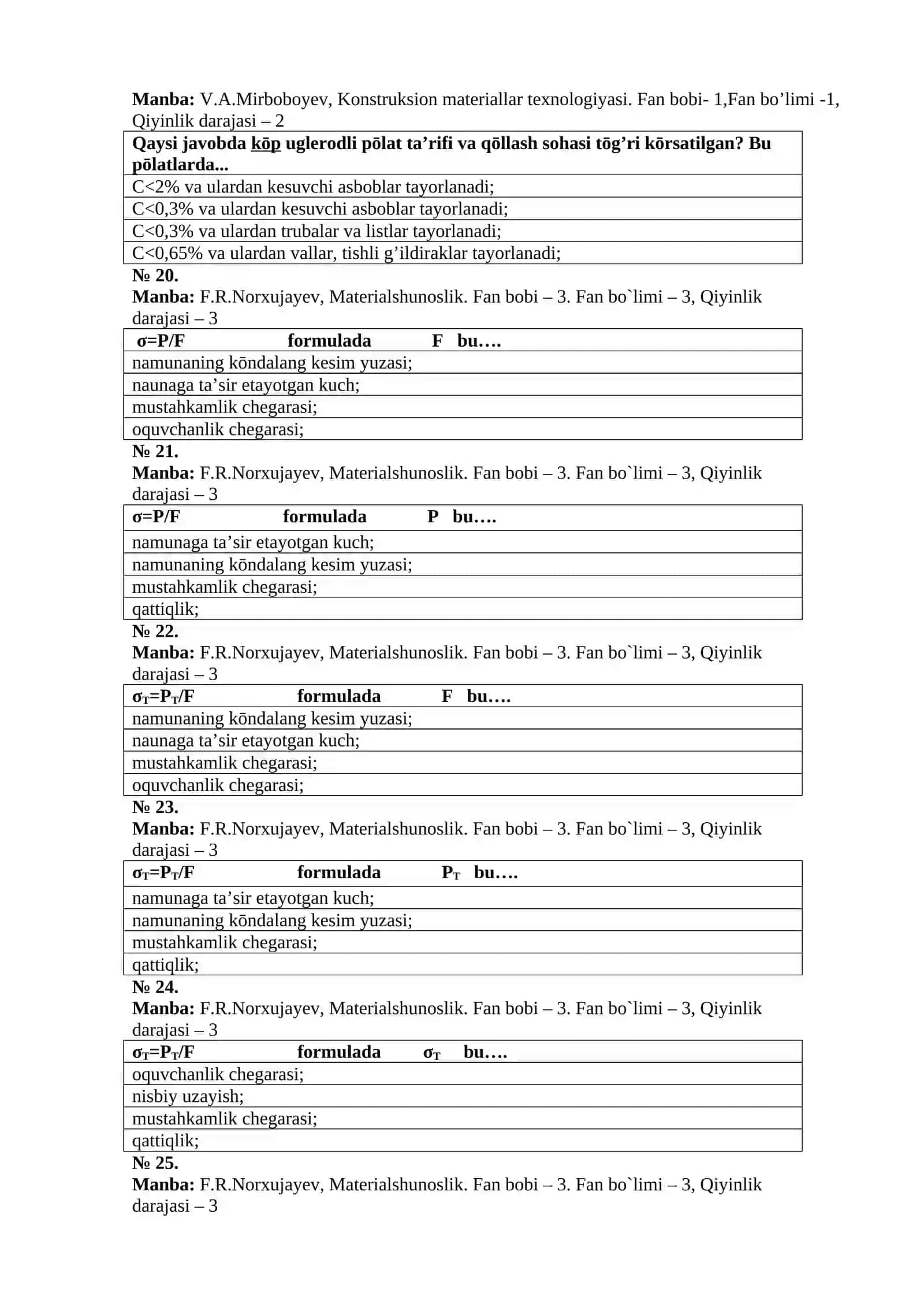 Konstruksion materiallar texnologiyasi 4