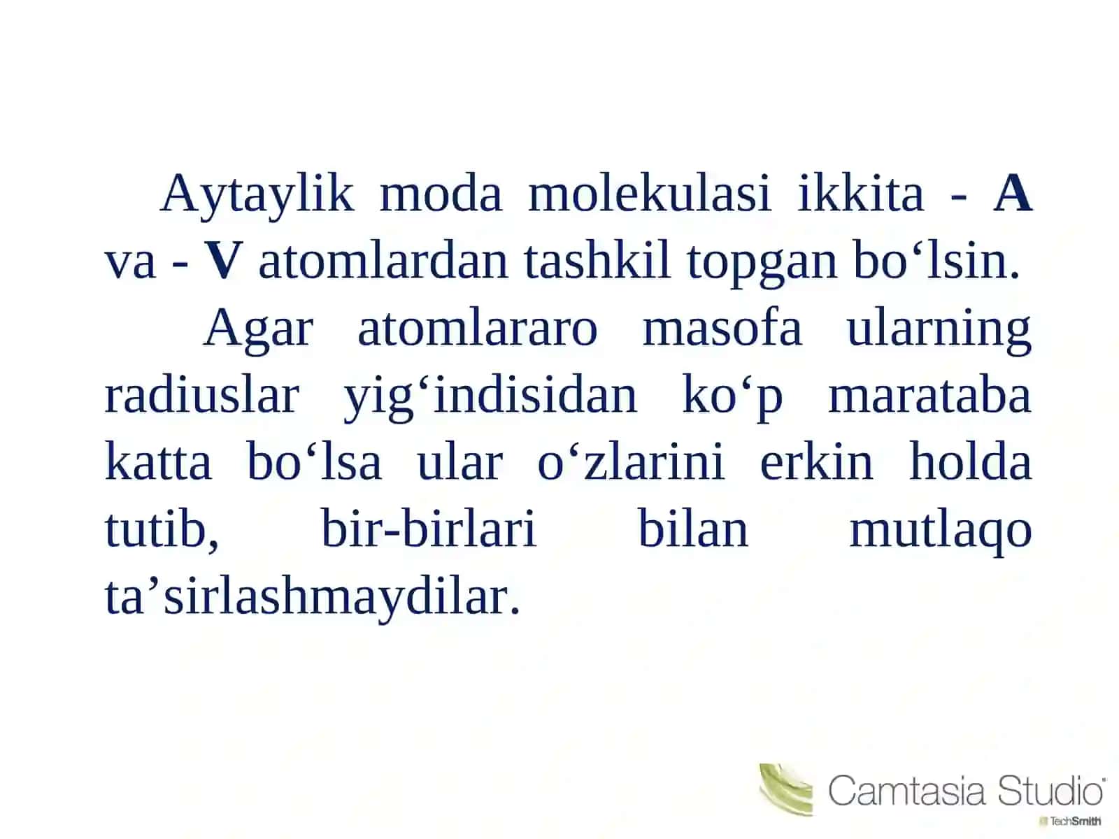 Atomlararo bog‘lanish energiyasi 4