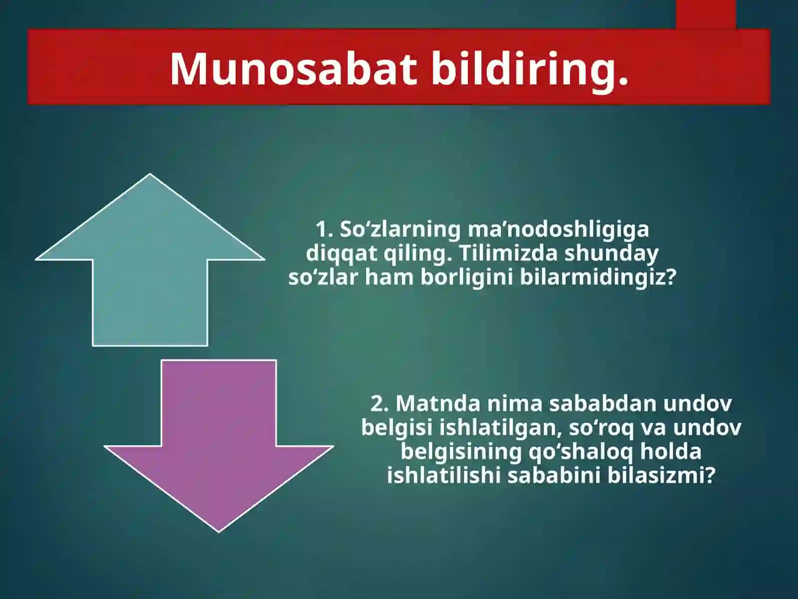 5-sinf. Undov belgisining ishlatilishi 4