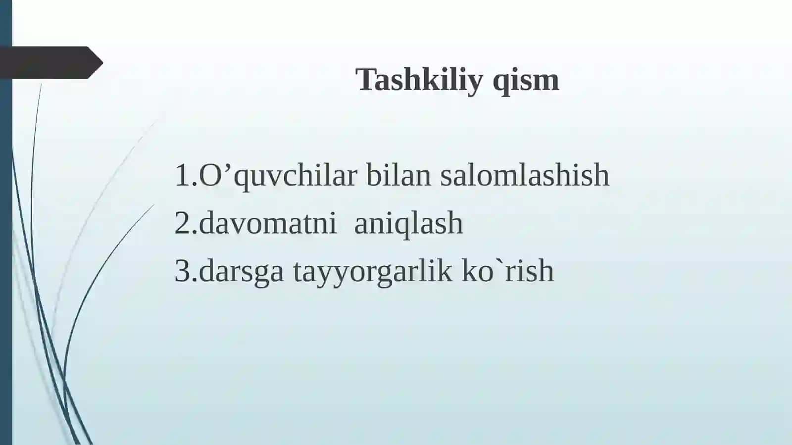 To‘g‘ri chiziqli tekis harakat haqida tushuncha dars ishlanma 4