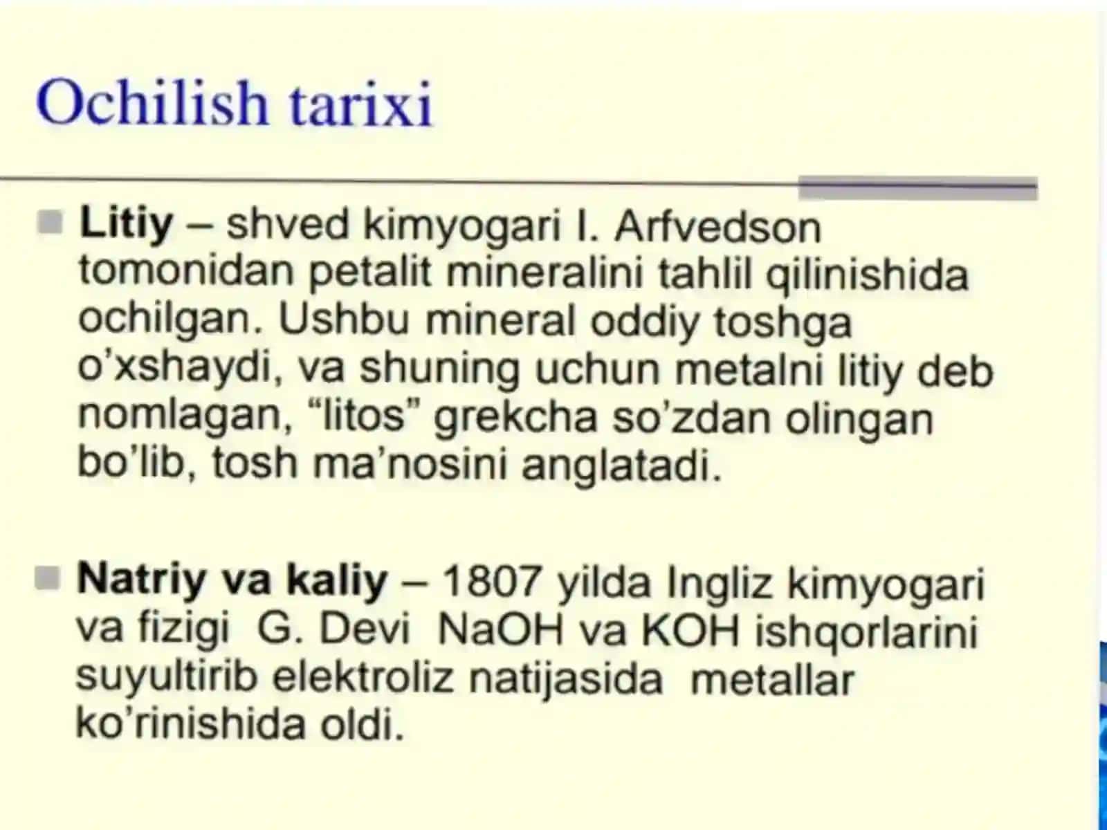 Ishqoriy metallar 4