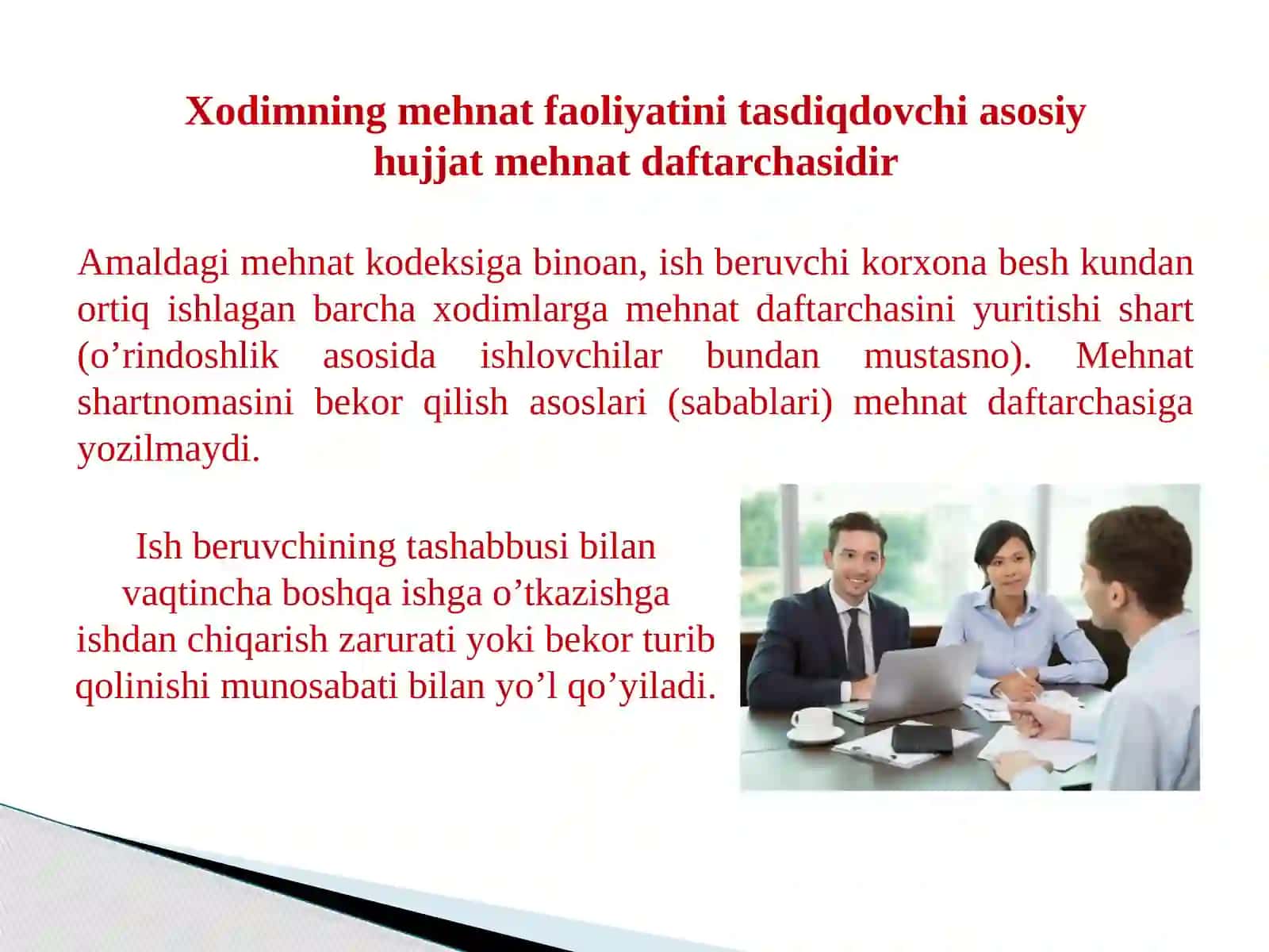 Mehnatshartnomasi va uning munosabatlari 4