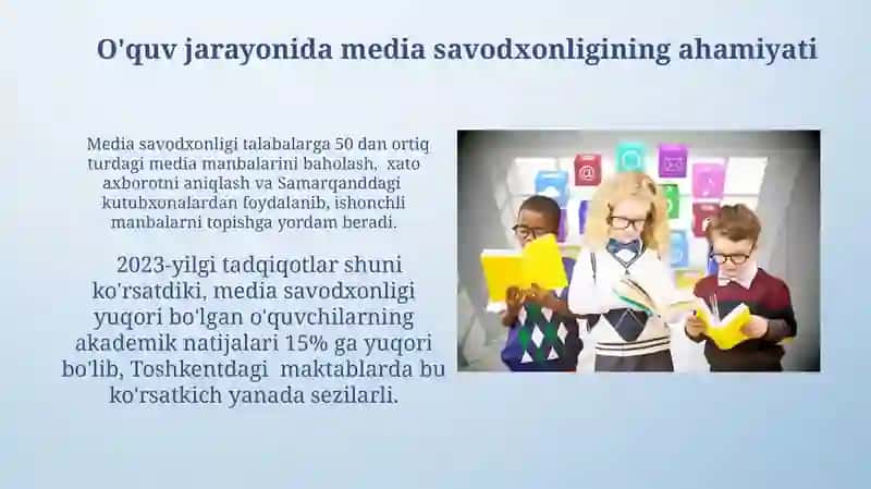 Mediasavodxonlik va axborot madaniyatining ta'limdagi roli 4