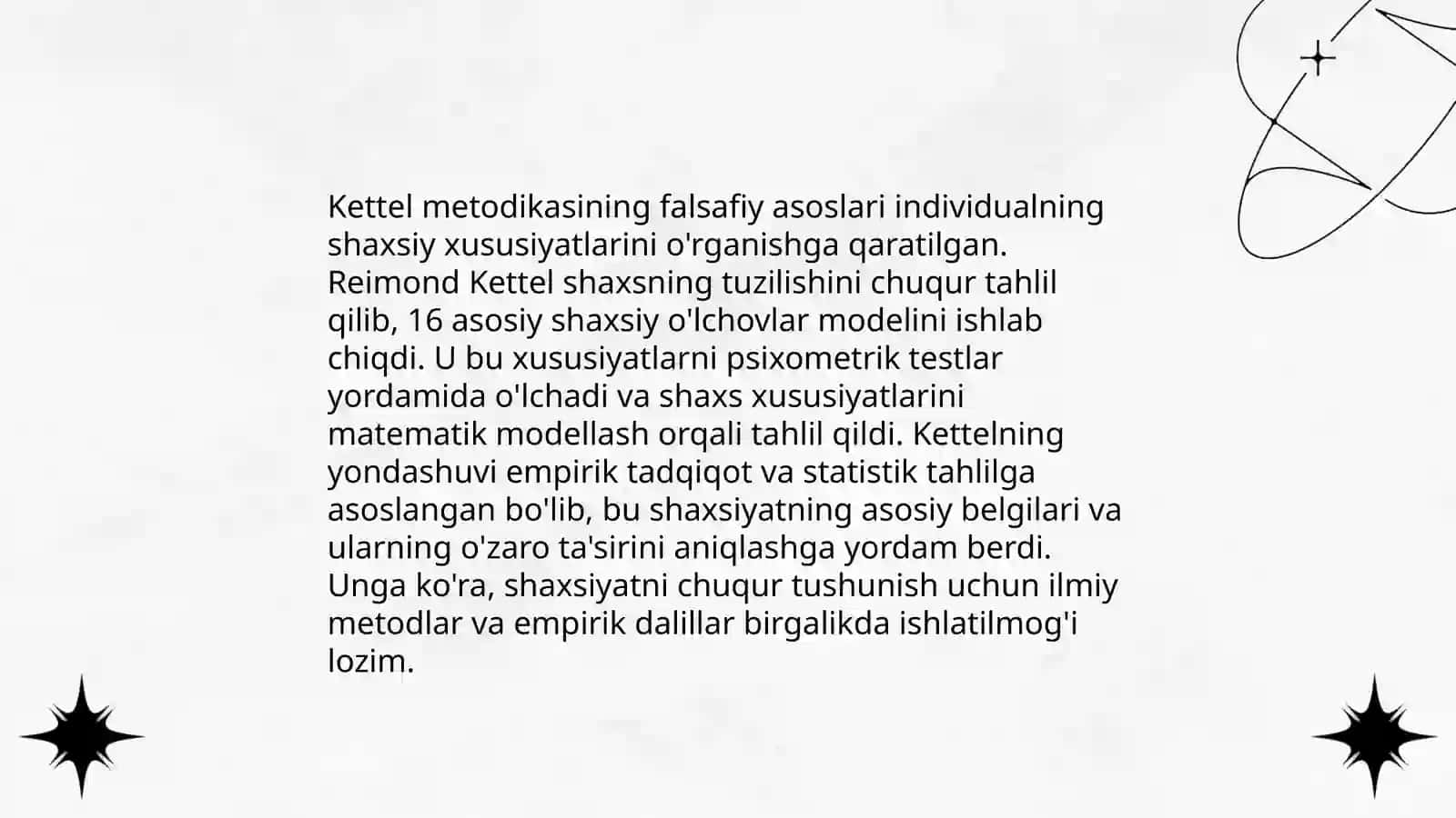 Kettel metodikasi 4