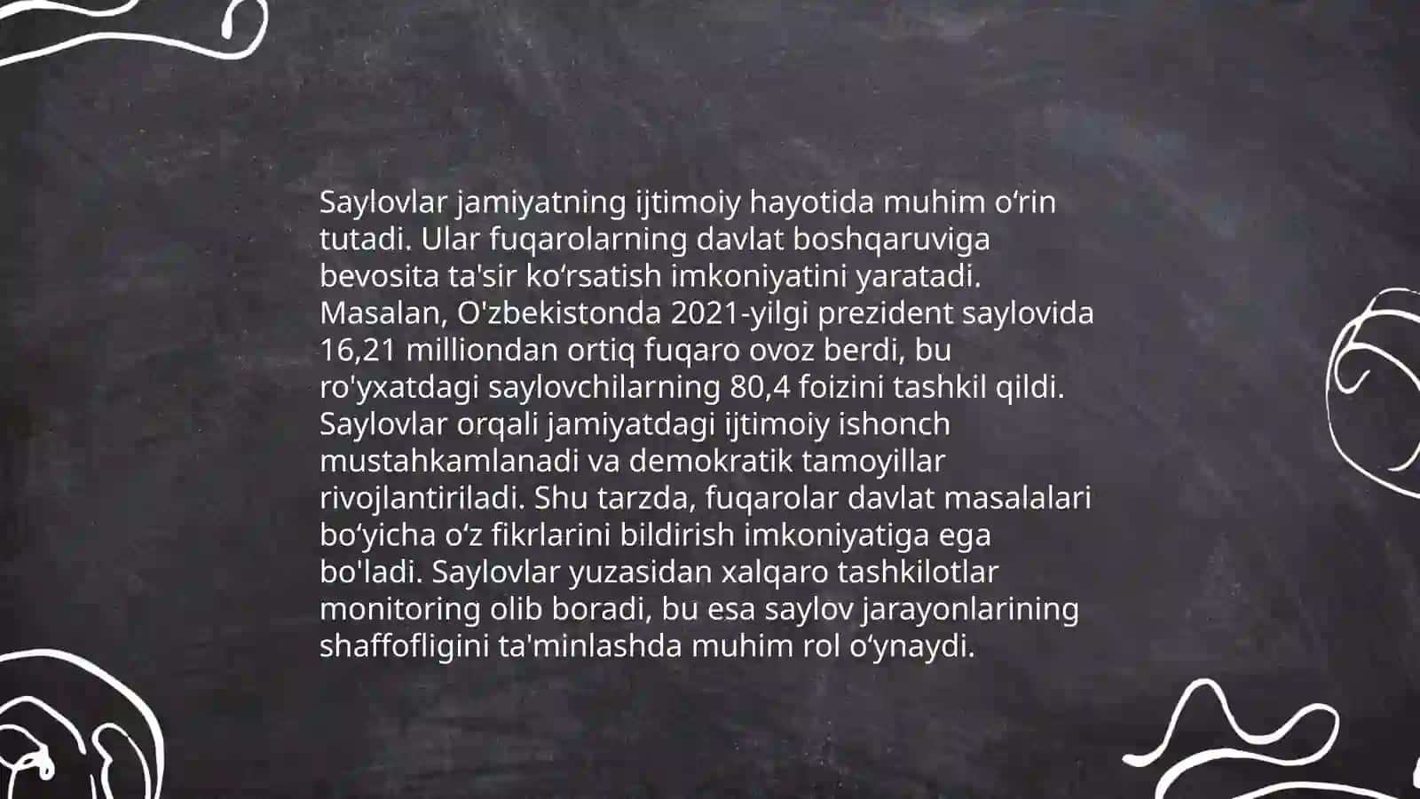 Erkin saylovlar fuqarolik jamiyatining asosiy belgisi 4