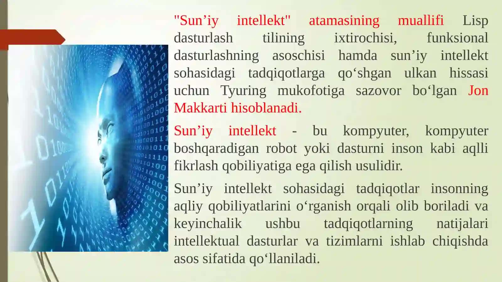 Sun’iy intellekt va neyron tarmoqlar 4