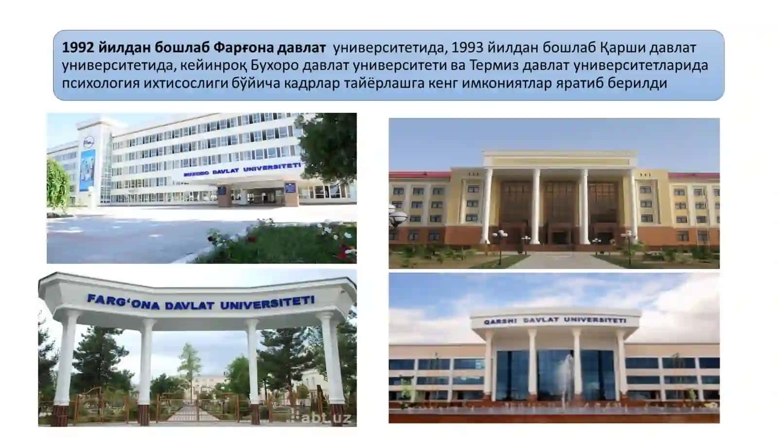 ЎЗБЕКИСТОНДА ПСИХОЛОГИЯНИ РИВОЖЛАНИШИ ВА ИСТИҚБОЛЛАРИ 4
