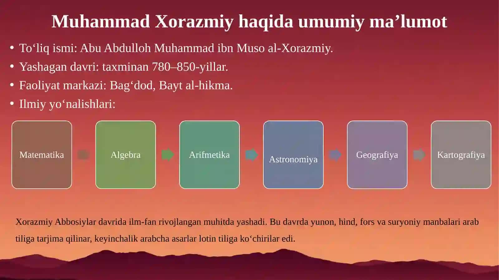 Muhammad Xorazmiyning Lotin Tiliga Tarjima Qilingan Asarlar va Ularning Fani Tarixi 4