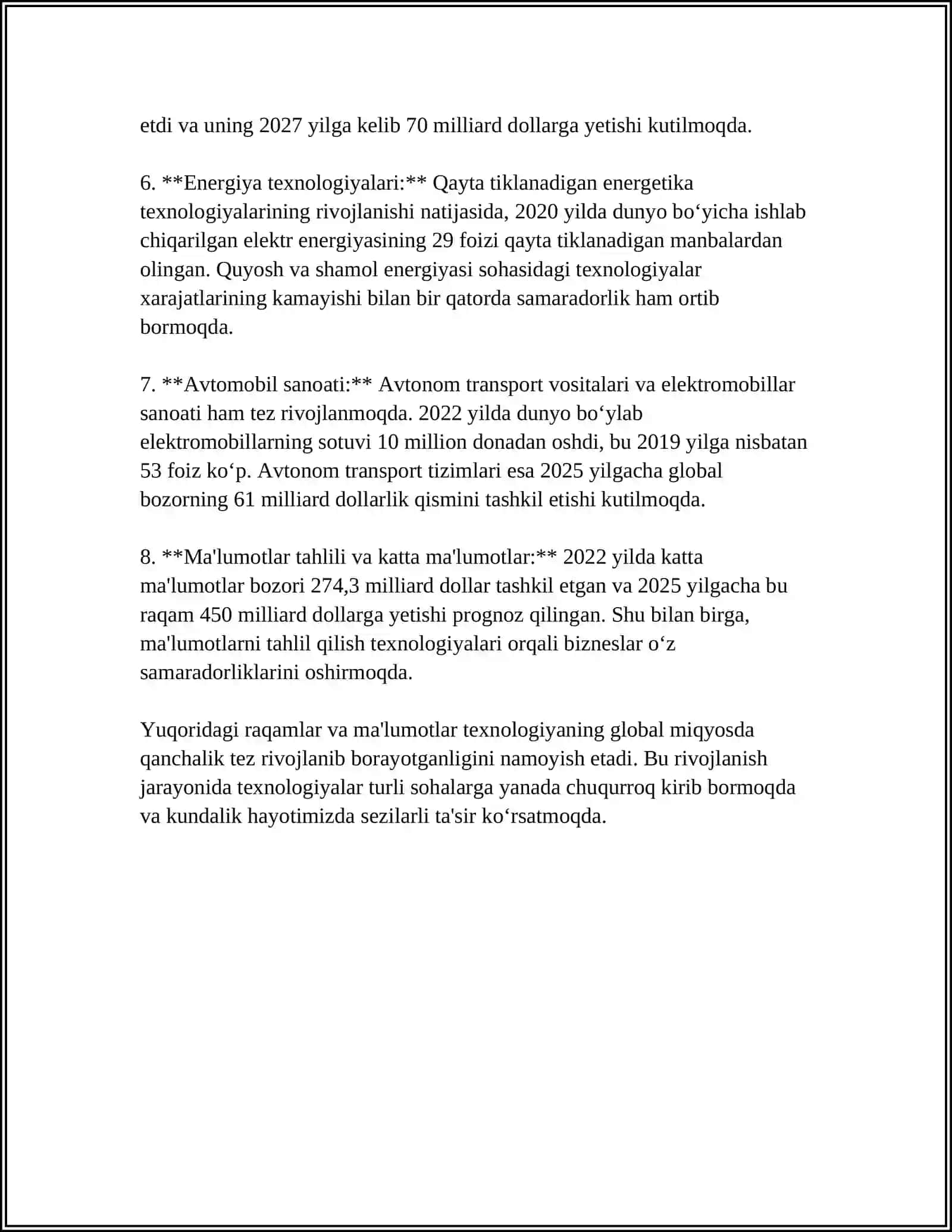 XOZIRGI ZAMON FANLARIGA XOS XUSUSIYATLAR 4