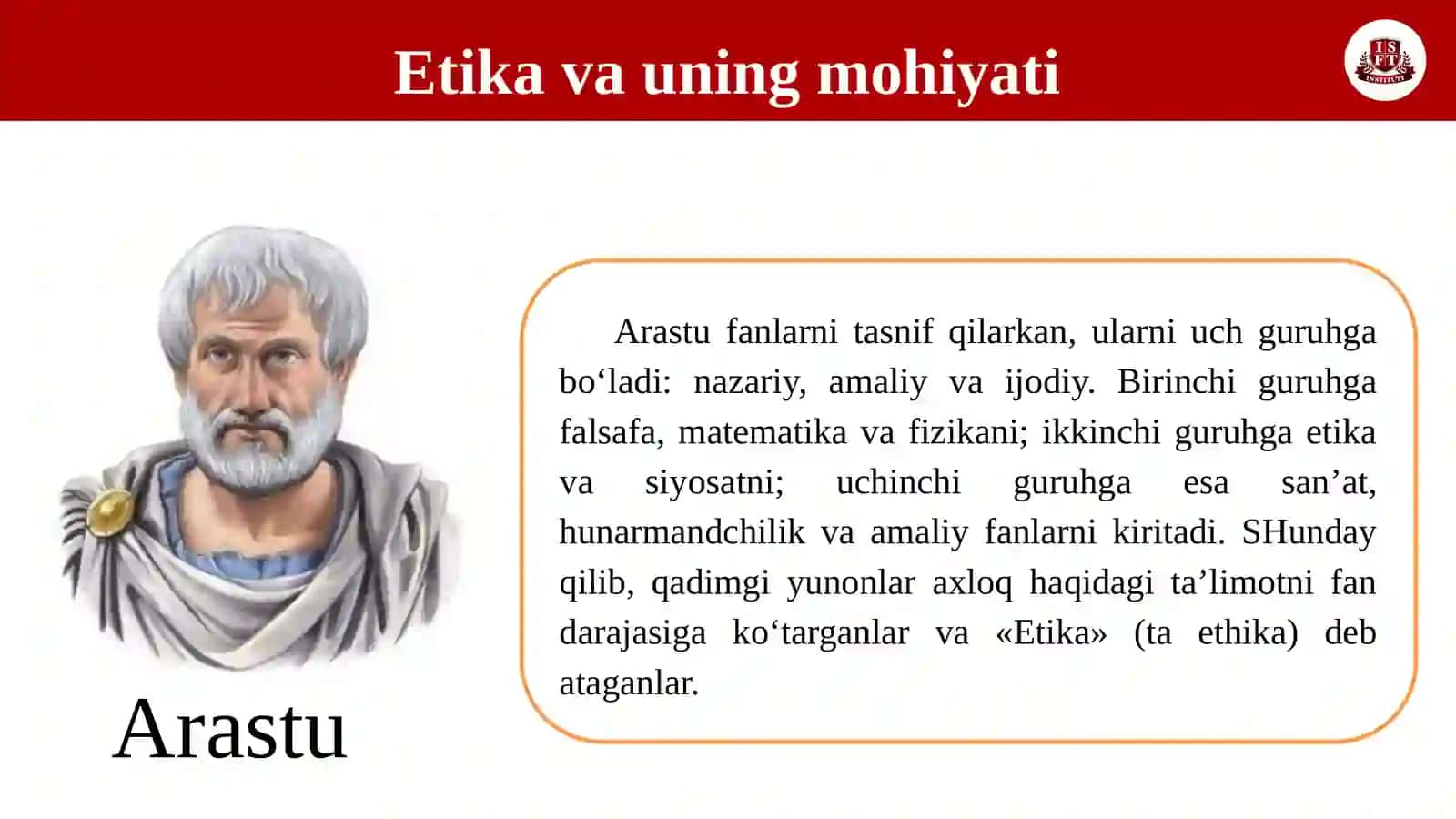 AXLOQIY QADRIYATLAR FALSAFASI (ETIKA) 4