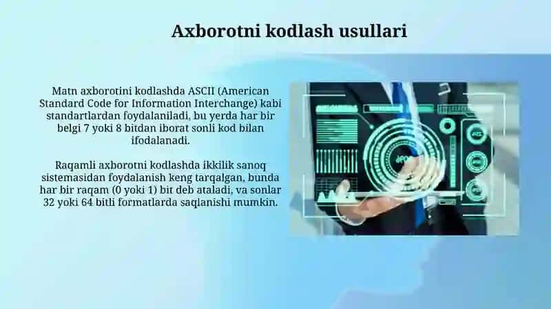 Axborotni kodlash olchash birliklari va sifat korsatkichlari 4