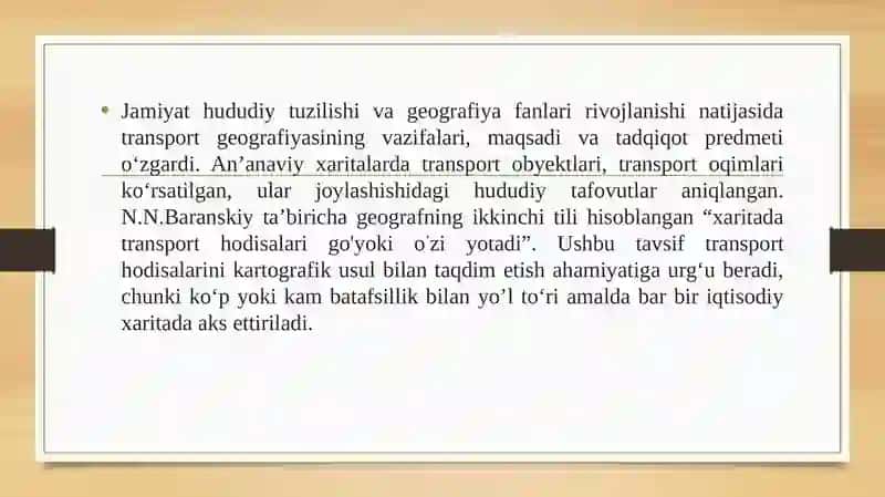 Transport va iqtisodiy aloqalar xaritalari 4