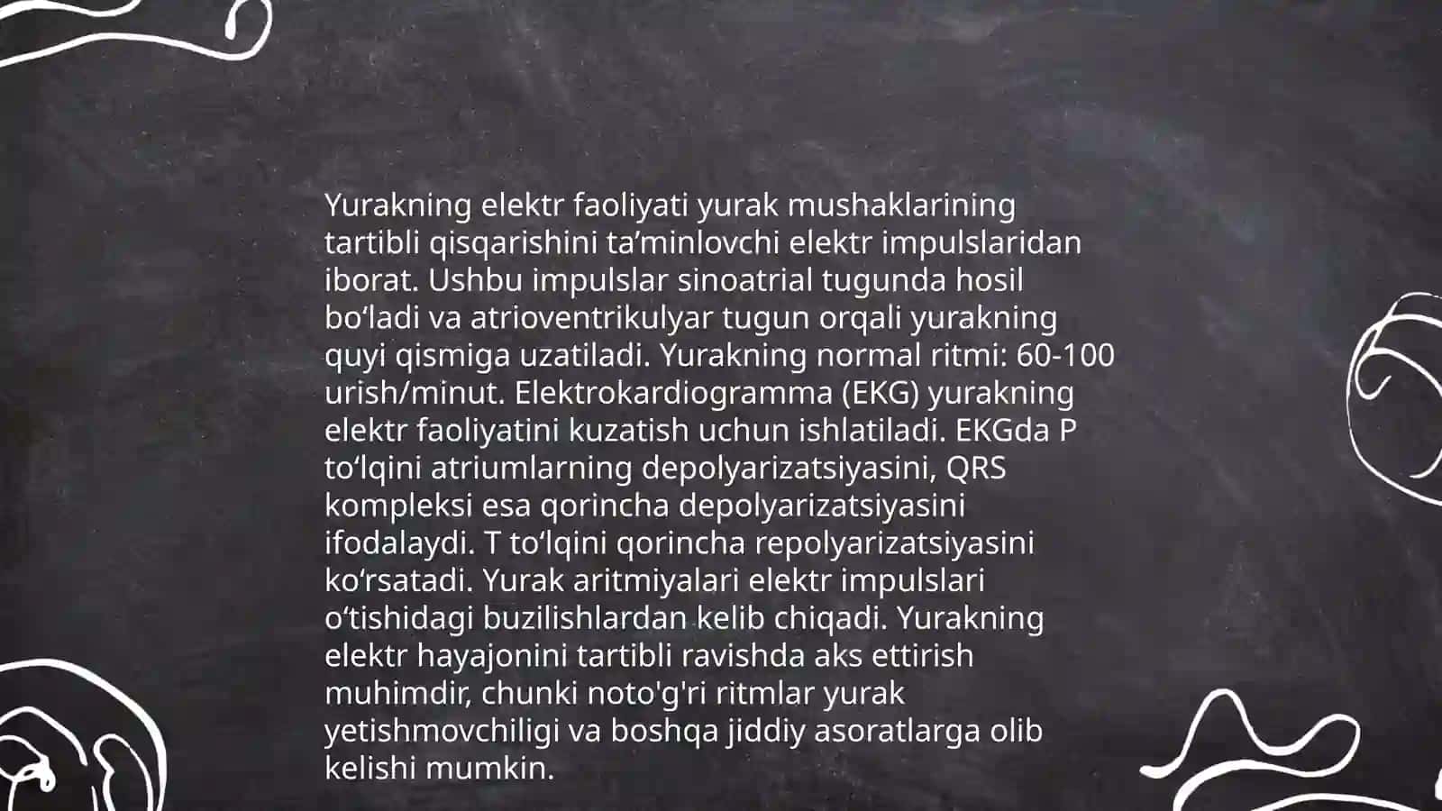 Yurak tomir sistemasiga tasir qiladigan 4