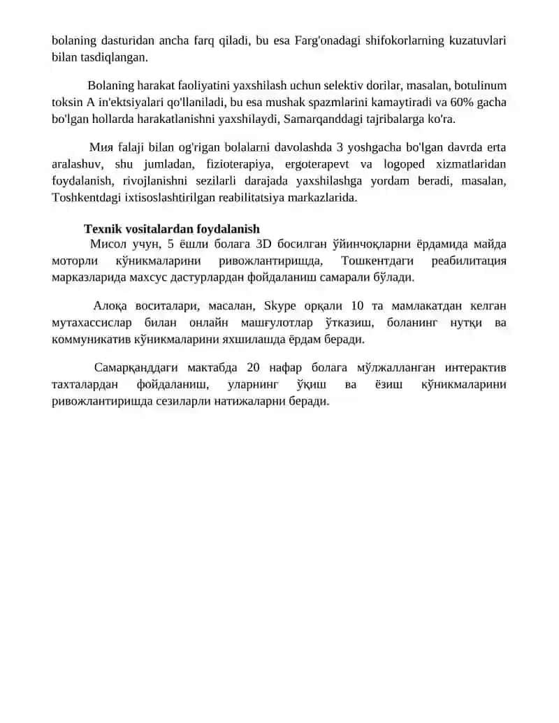 Bolalar selebral falaj boʻlgan bolalar bilan olib boriladigan ishlar 4