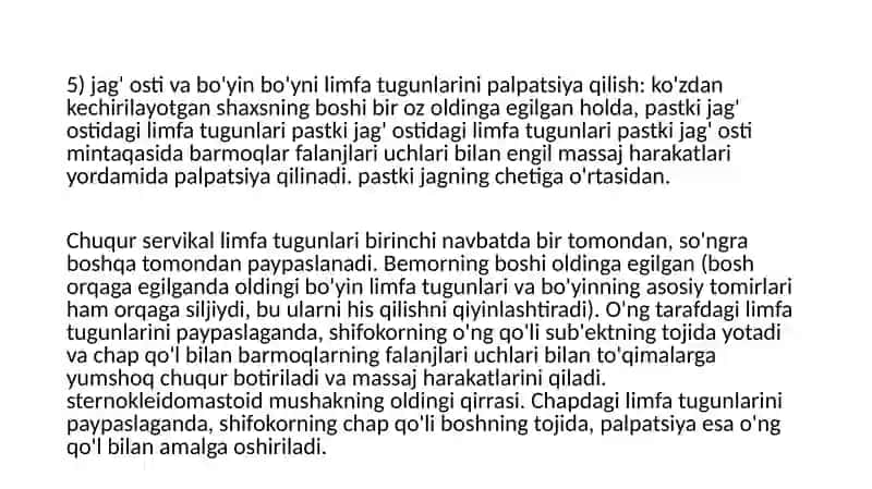 KBB a'zolarini tekshirish va tadqiq qilish usullari 4