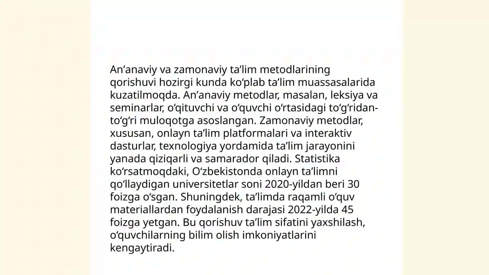 Osiyo mamlakatlarida taʼlim tarbiya jarayonining o'ziga xos xususiyatlari 4