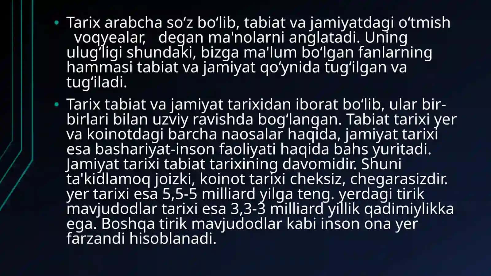 INSON EVOLUTSIYASI VA OLD TARIXI KURSINING MAZMUNI VAZIFALARI VA AHAMIYATI 4