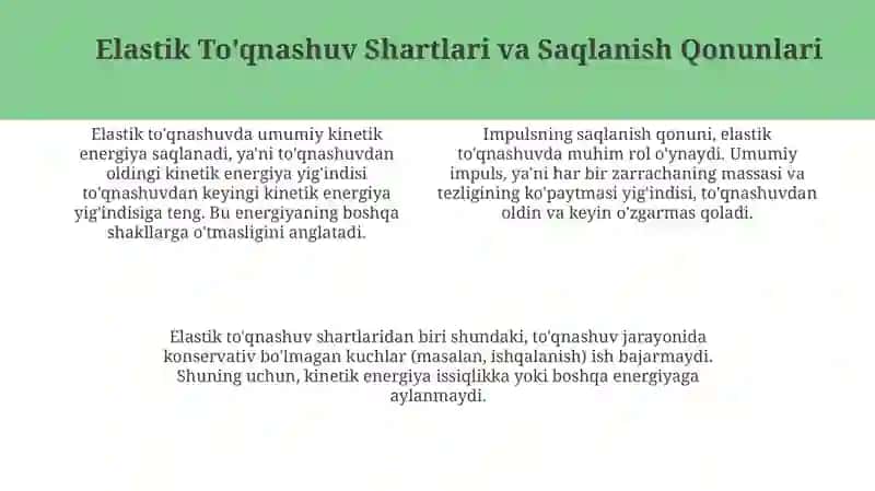 Elastik To'qnashuv 4