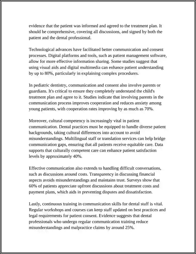Patient Communication and Consent in Dental Practice 4