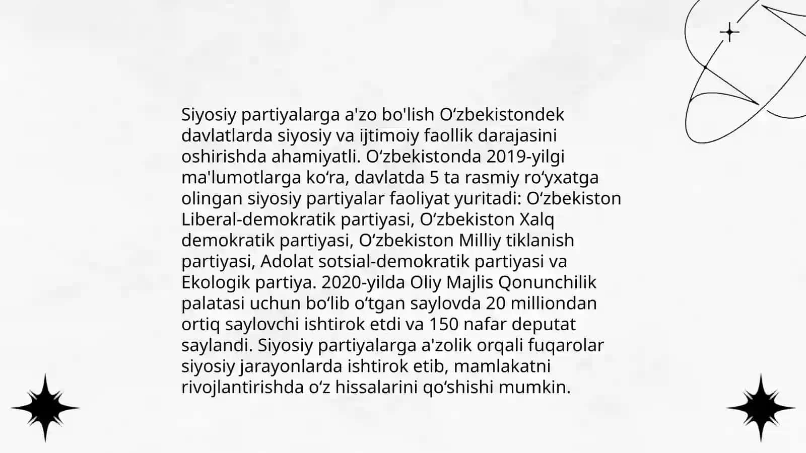 Fuqarolarning siyosiy huquqlari va demokratik erkinliklari 4