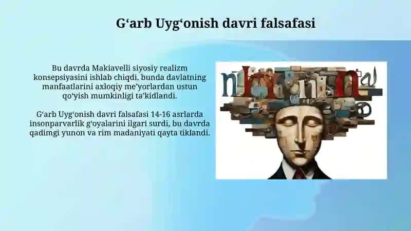 Falsafiy tafakkur taraqqiyoti bosqichlari 4