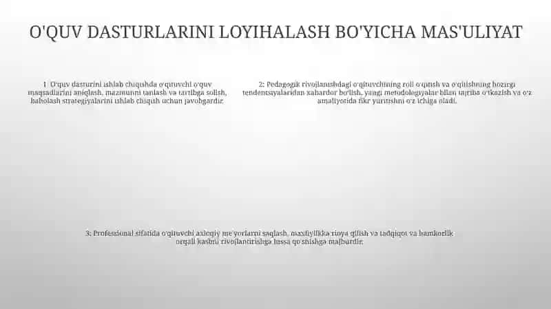 Pedagogik Fikr Taraqqiyotida O’Qituvchining Kasbiy Mahorati Hamda Burch Va Mas’Uliyatlari 4