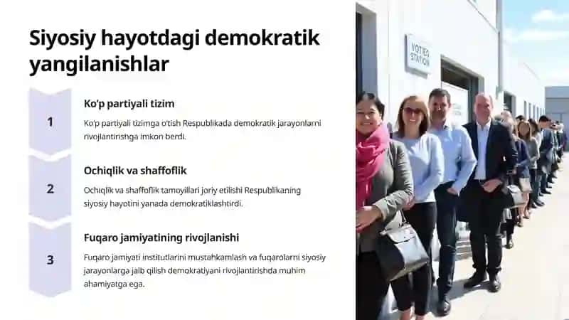 Mustaqillik yillarida Qoraqalpogʻiston Respublikasi ijtimoiy-iqtisodiy va siyosiy hayotda amalga oshirilgan islohotlar 4