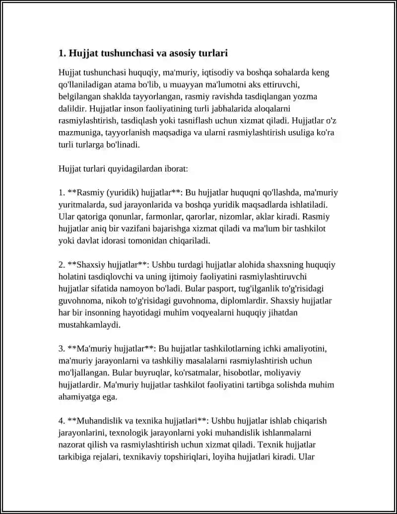 HUJJAT TURLARI VA ISH YURITISH ASOSLARI 4