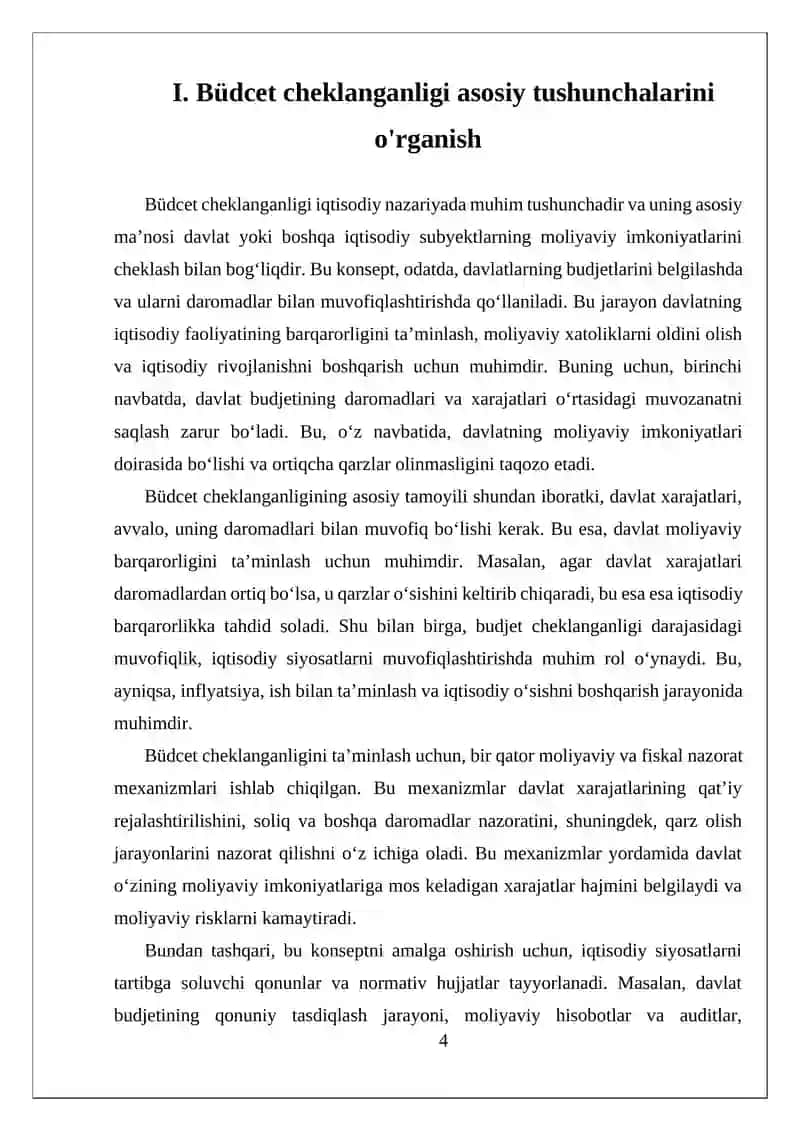 БЮДЖЕТ ЧЕКЛАНГАНЛИГИ ВА ИСТЕМОЛЧИНИ МУВОЗА-НАТЛИЛИК ШАРТИ 4