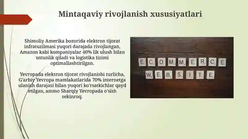 Jahonda elektron tijorat tizimlarini rivojlanish tendentsiyasi 4