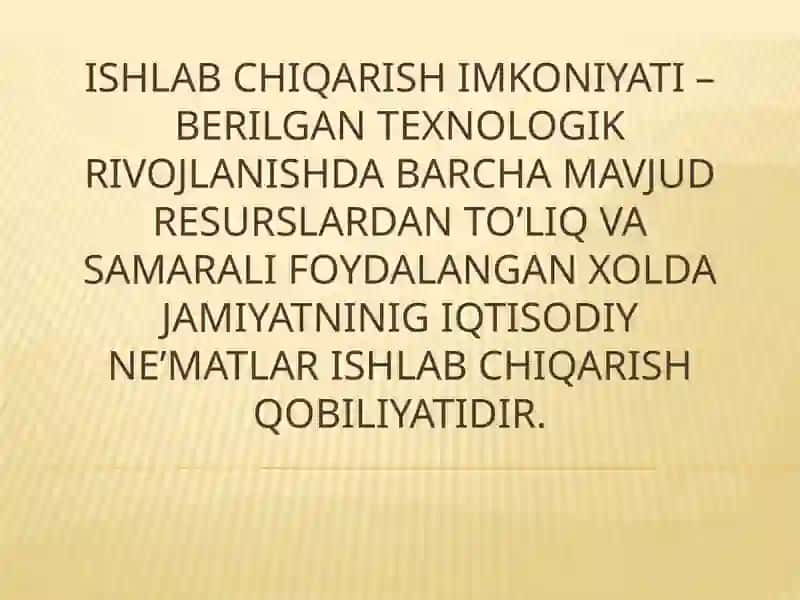 ORIENTAL UNIVERSITETIIQTISODIYOT FAKULTETI2-KURS 35-GURUHTALABASI NOSIRALIYEVOgʻABEKNINGMIKROIQTISOD 4