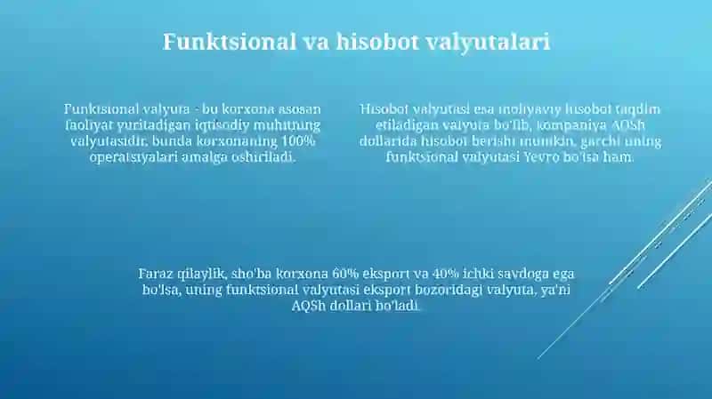 Chet el valyutasidagi operatsiyalar hisobi 4