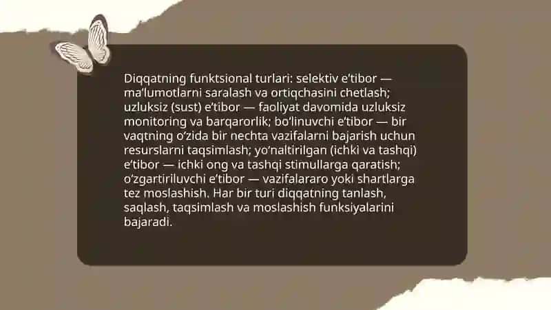 Psixolog olimlarning diqqat va sezgilar haqidagi qarashlari 4