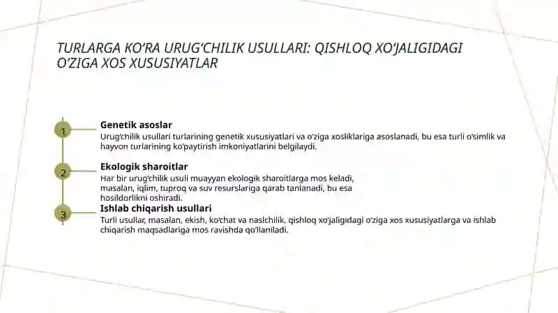Catishtirish tiplari va kupaytirish metodlari klasifikatdiyasi 4