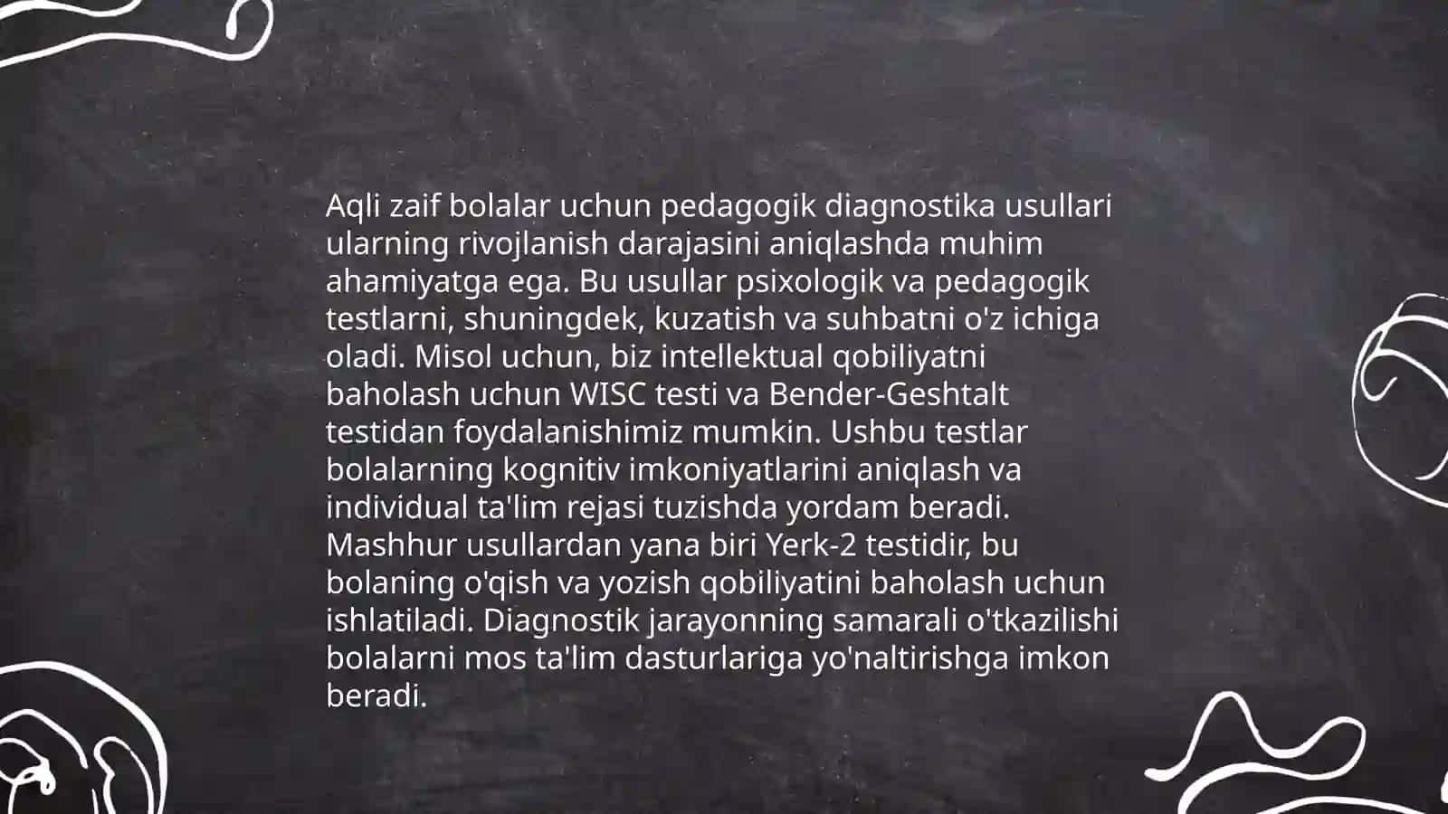 Aqli zaif bolalarning pedagogik psixologik diagnostikasi 4