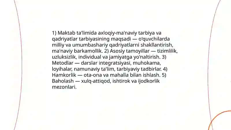 O'quvchi-yoshlarda qadriyatlar tizimini shakllantirish 4