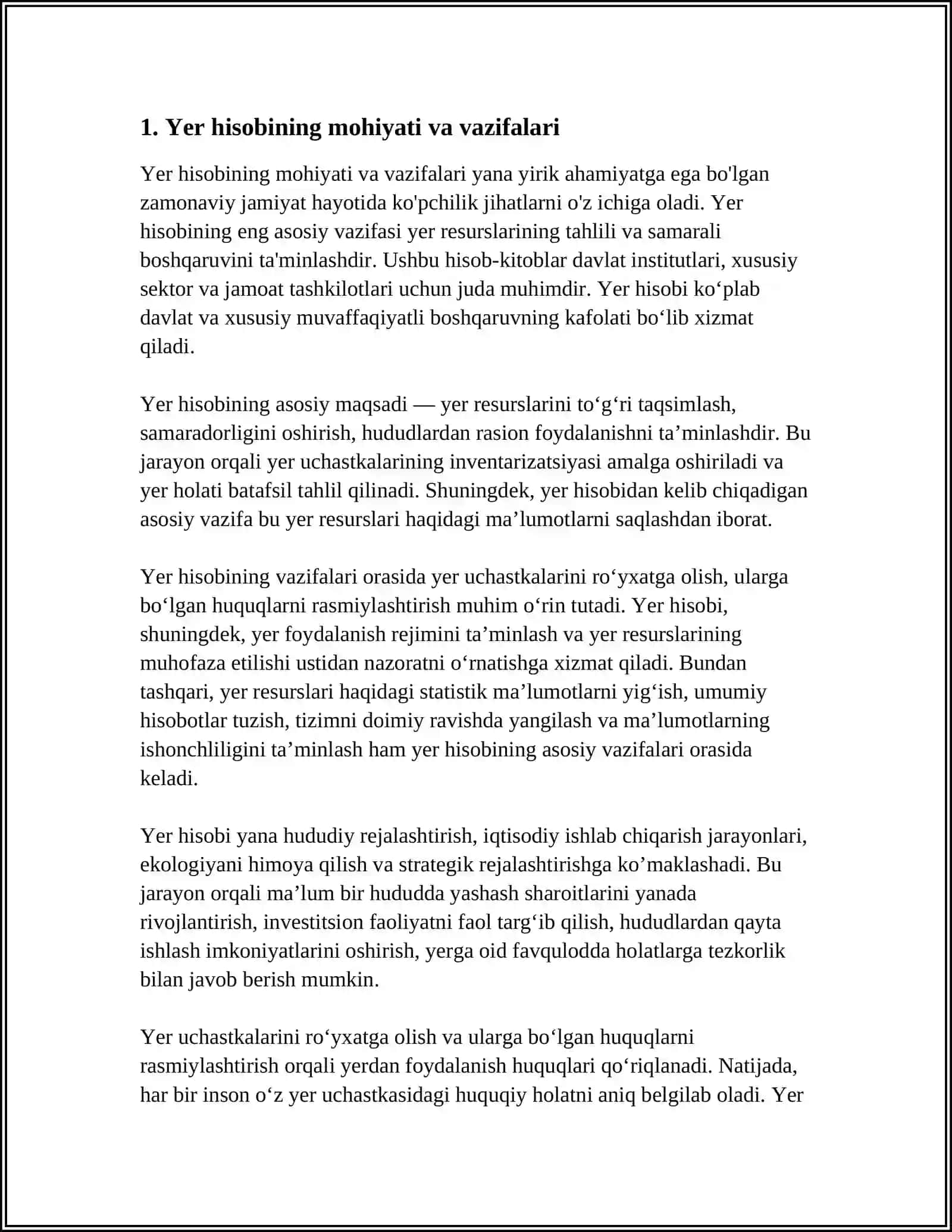 Yer uchastkalariga bo‘lgan huquqlarni ro‘yxatga olishing huquqiy asoslari 4