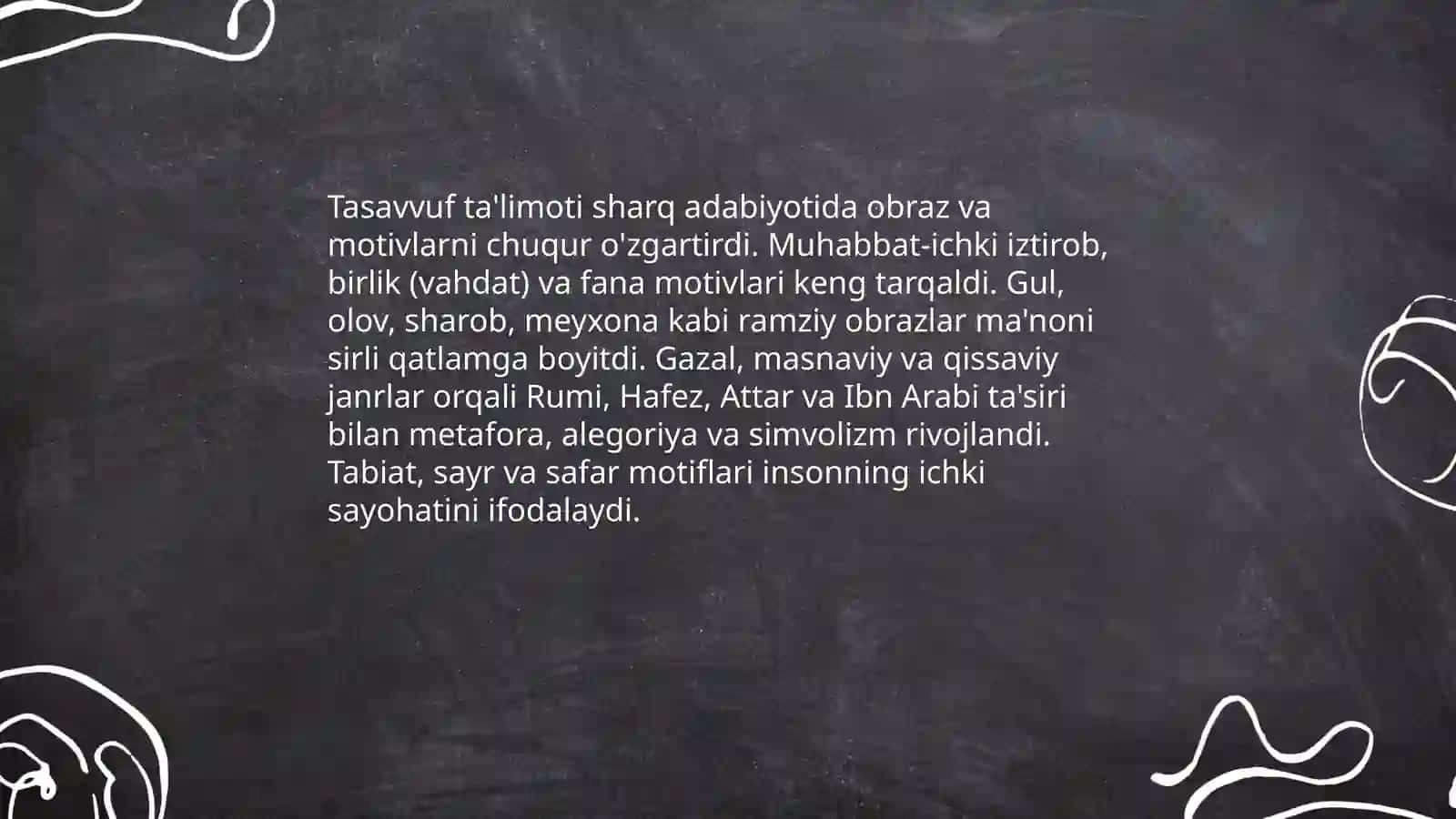 Tasavvuf talimotining sharq madaniyatiga tasiri 4