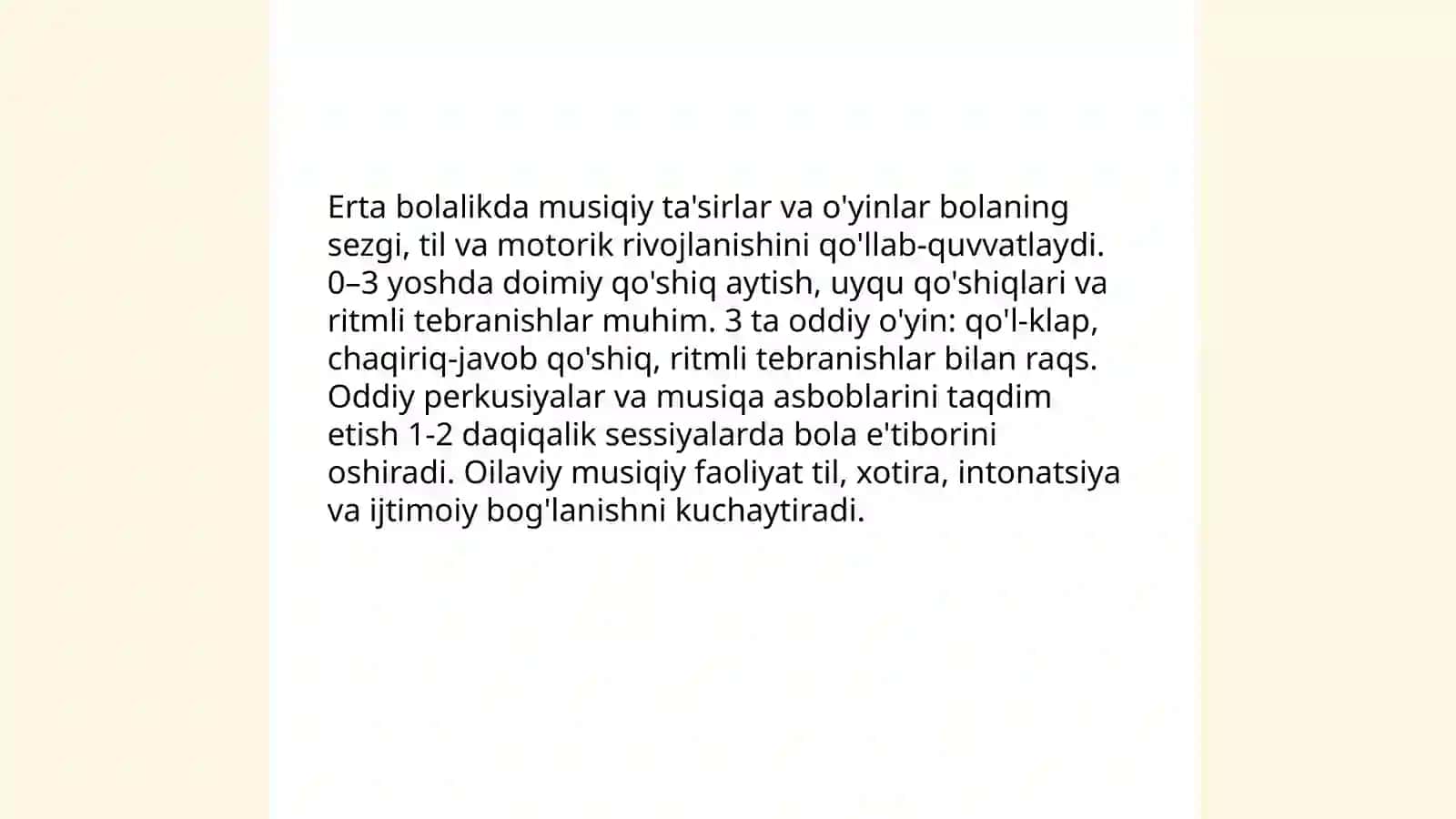 Oilada musiqiy qobiliyatni shakllantirish 4